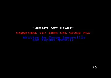 Murder Off Miami (UK) (1986)-Amstrad CPC